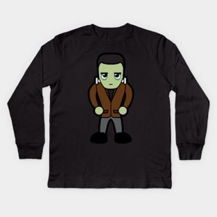 Frankenstein's monster Tooniefied Kids Long Sleeve T-Shirt